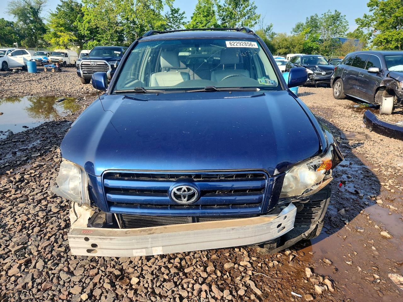 2006 Toyota Highlander Limited Blue vin: JTEDP21A260121715