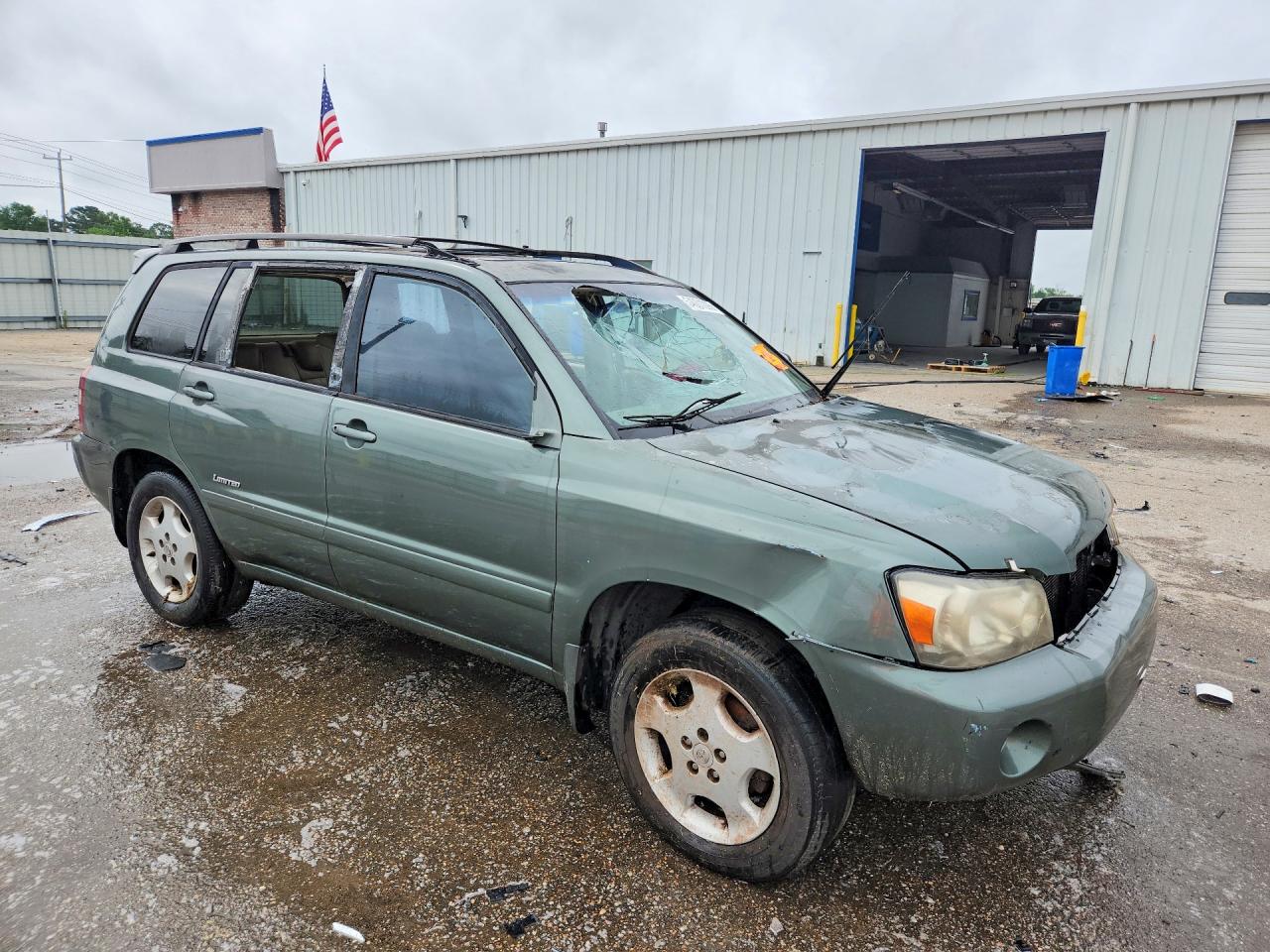 2006 Toyota Highlander Limited Зеленый vin: JTEDP21A260122170