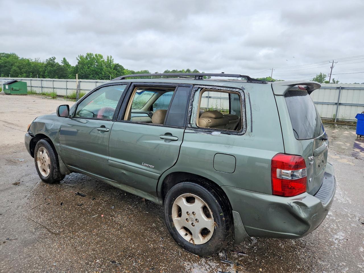 2006 Toyota Highlander Limited Зеленый vin: JTEDP21A260122170