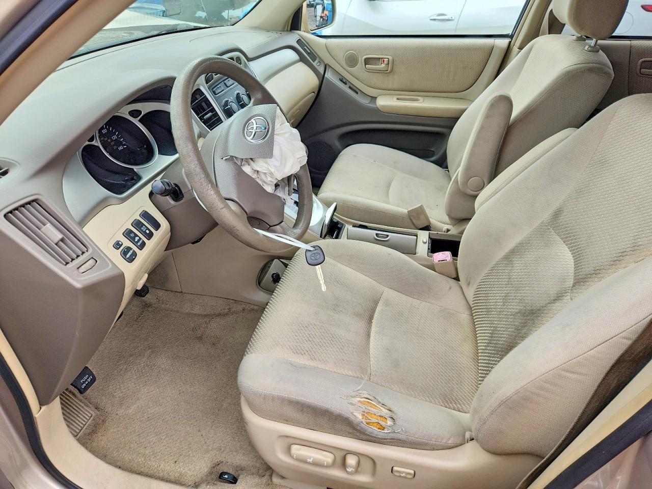 2007 Toyota Highlander Base Бежевый vin: JTEDP21A270134031