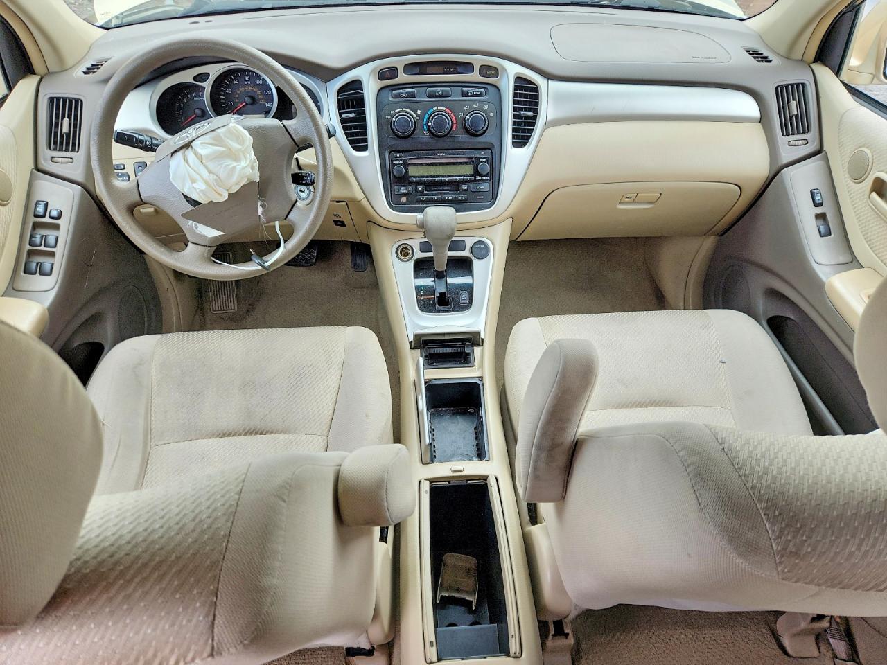2007 Toyota Highlander Base Бежевый vin: JTEDP21A270134031