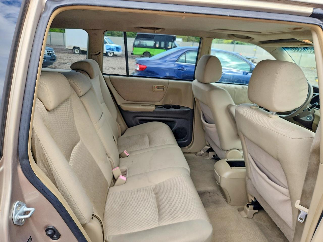 2007 Toyota Highlander Base Бежевый vin: JTEDP21A270134031