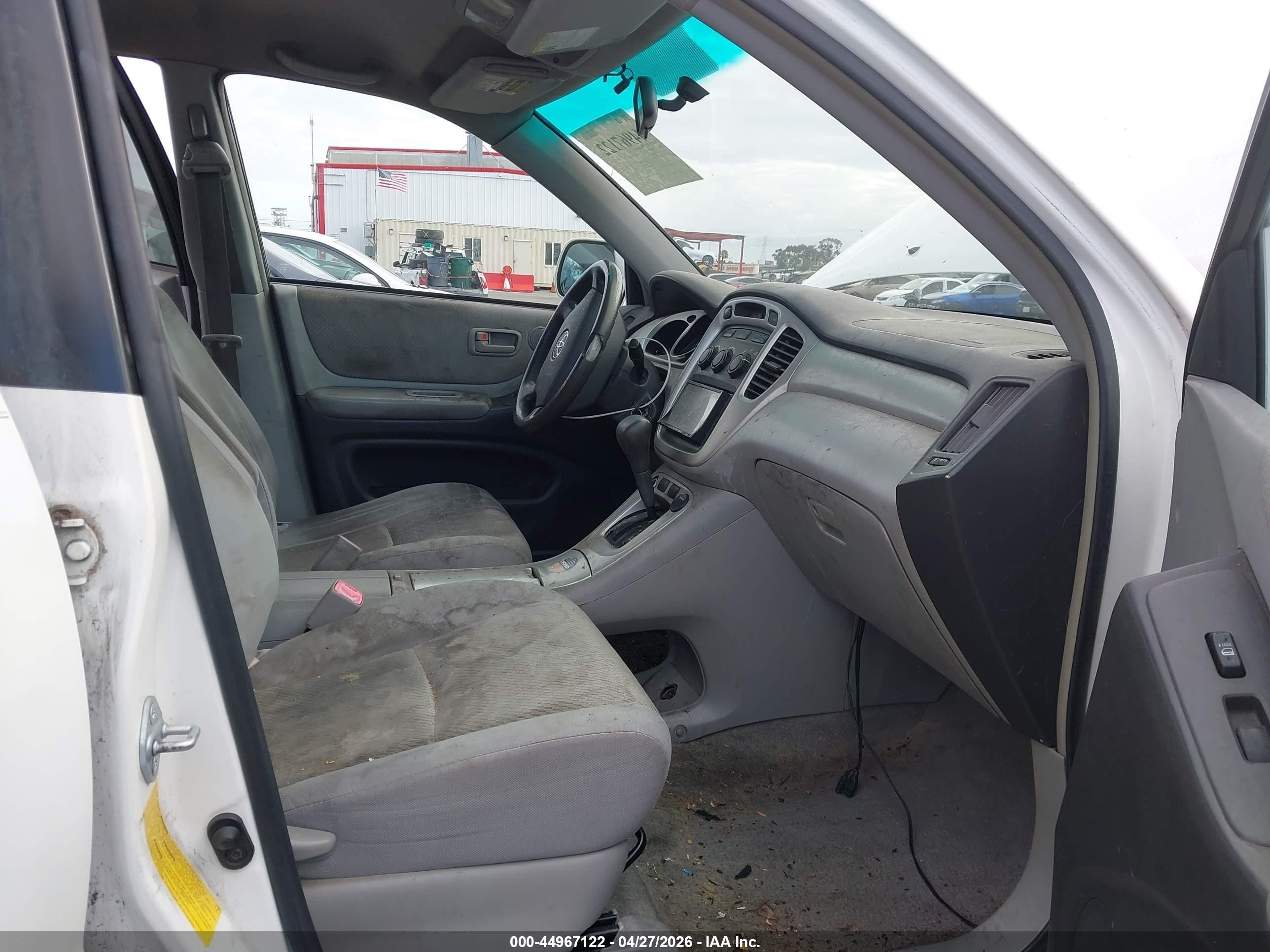 2007 Toyota Highlander V6 White vin: JTEDP21A270135440