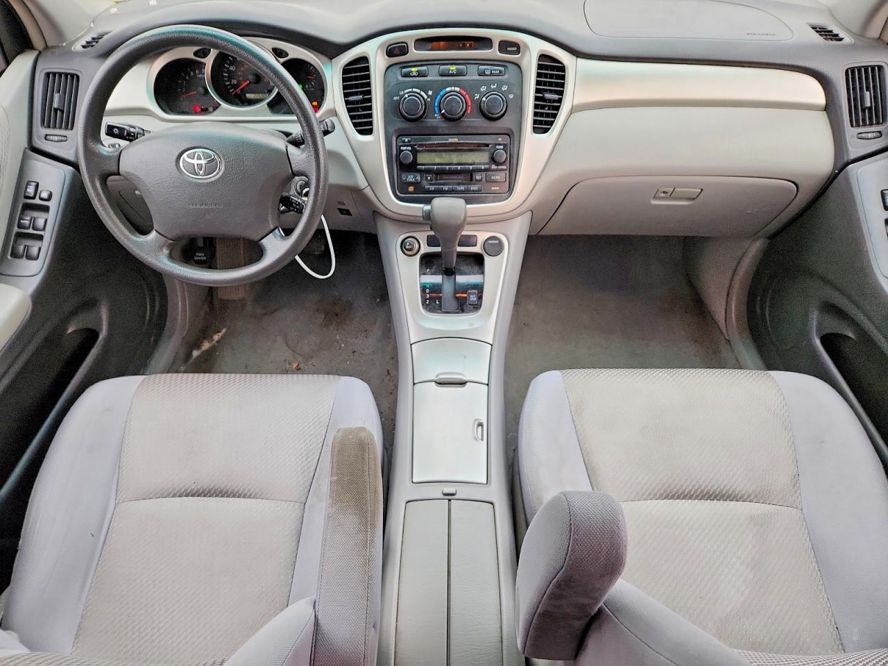 2007 Toyota Highlander Base Blue vin: JTEDP21A270138290