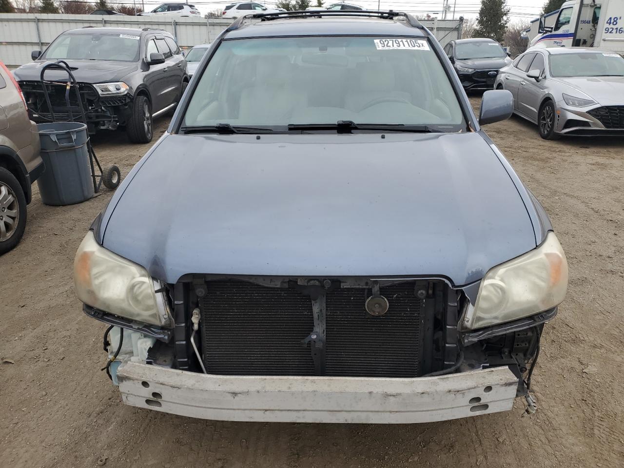 2007 Toyota Highlander Sport Blue vin: JTEDP21A270147622