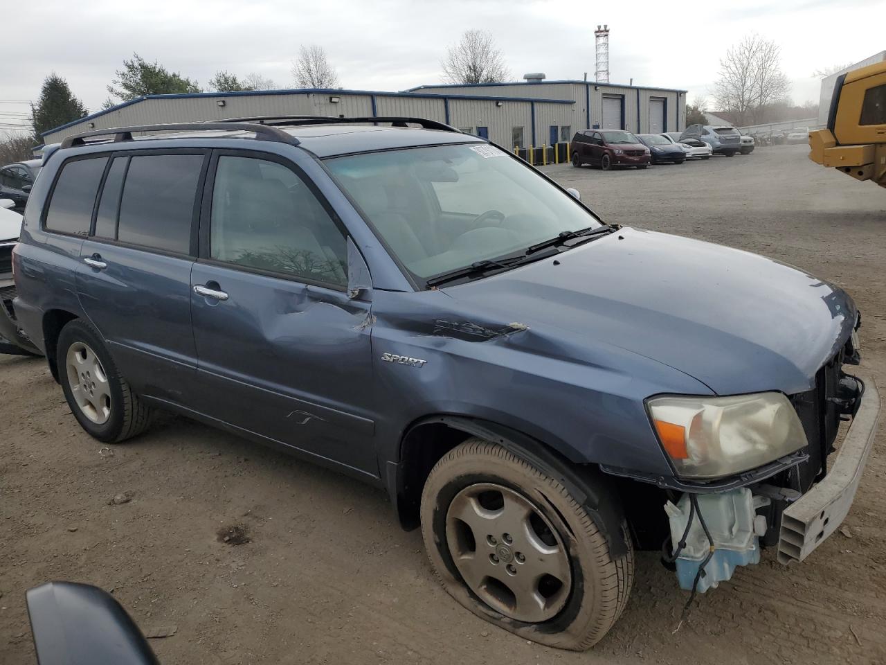 2007 Toyota Highlander Sport Blue vin: JTEDP21A270147622