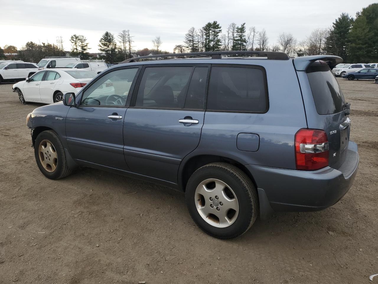 2007 Toyota Highlander Sport Blue vin: JTEDP21A270147622