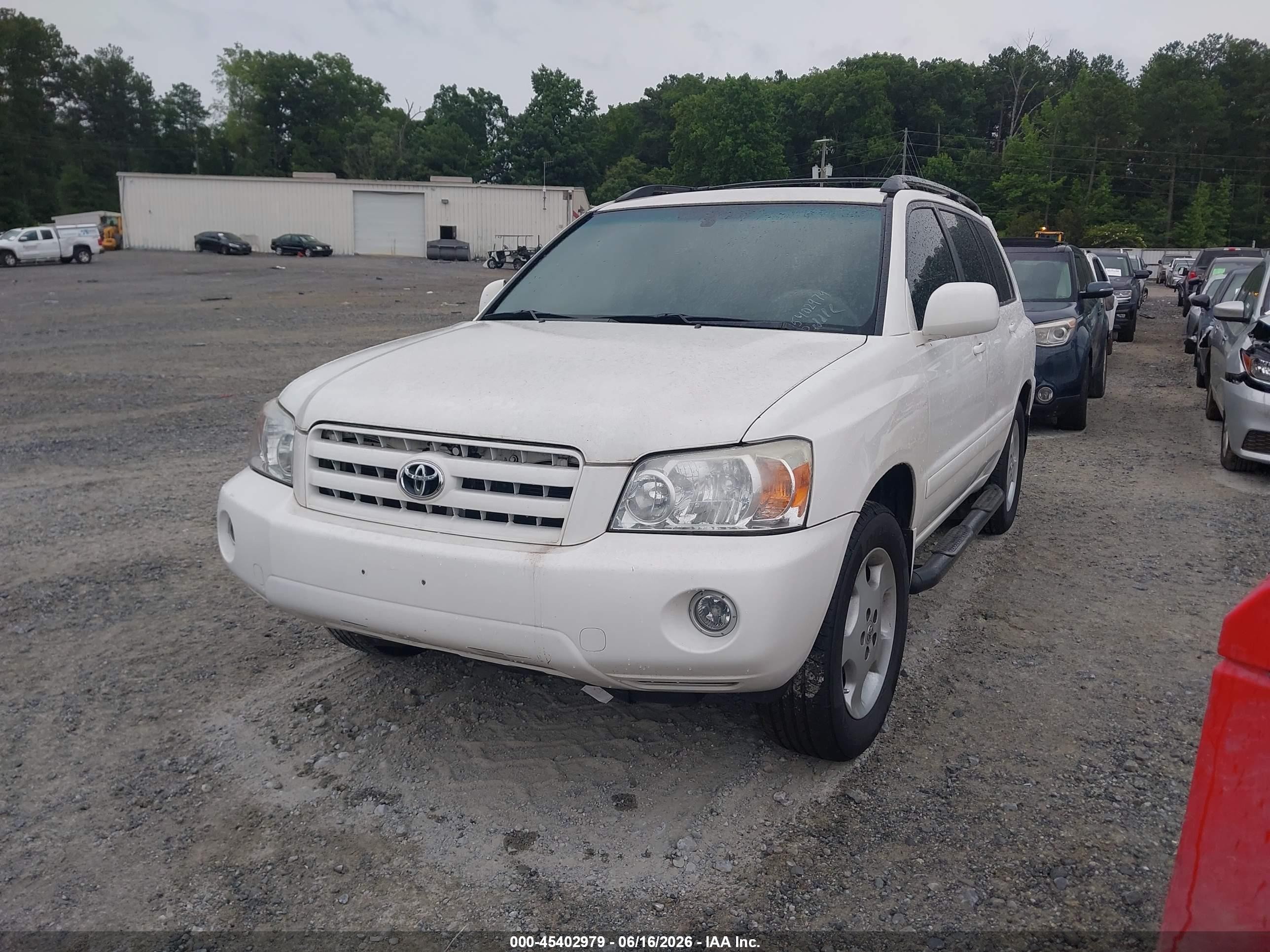 2004 Toyota Highlander Limited V6 Белый vin: JTEDP21A340001337