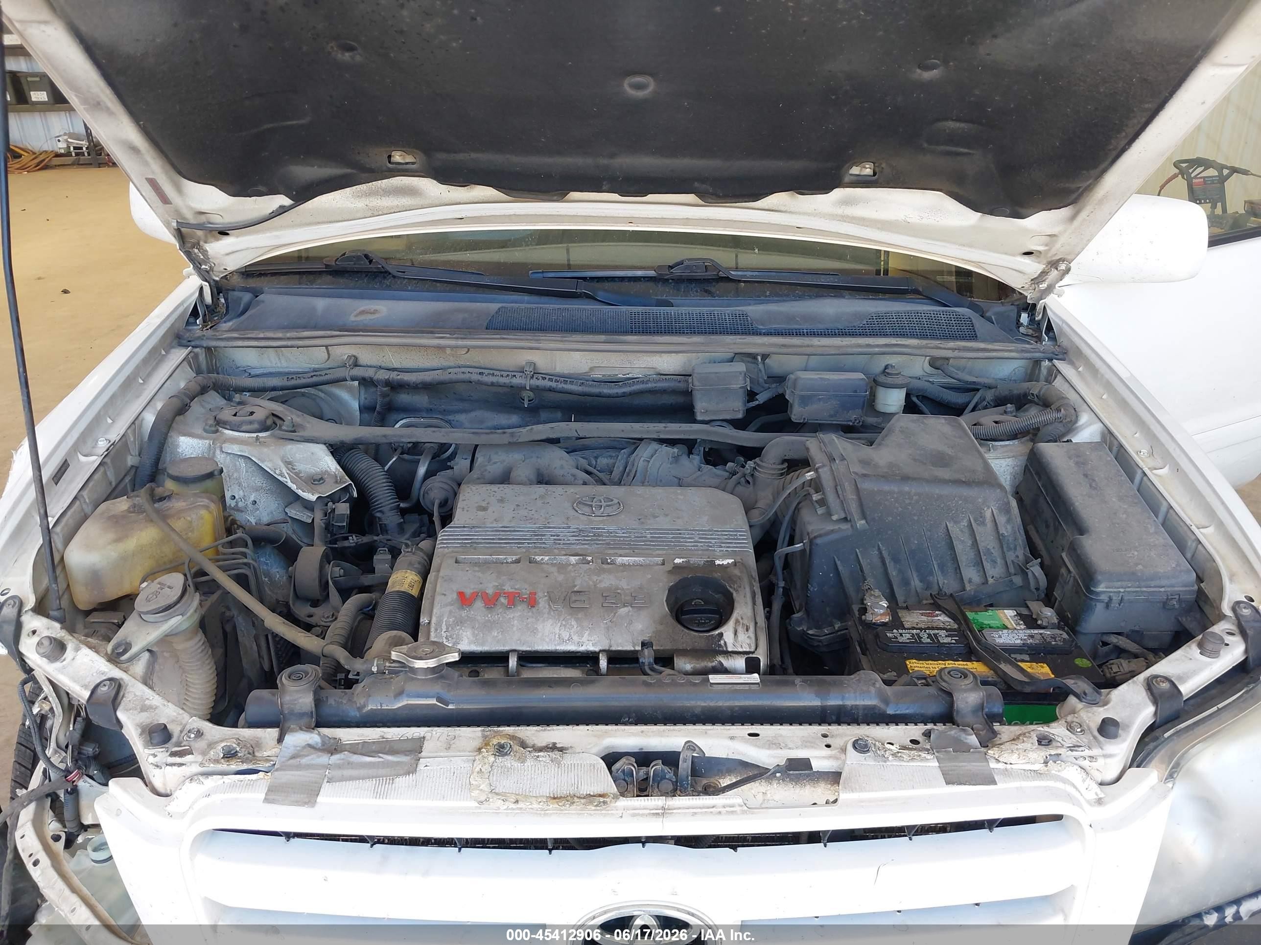 2004 Toyota Highlander Limited V6 White vin: JTEDP21A340024388