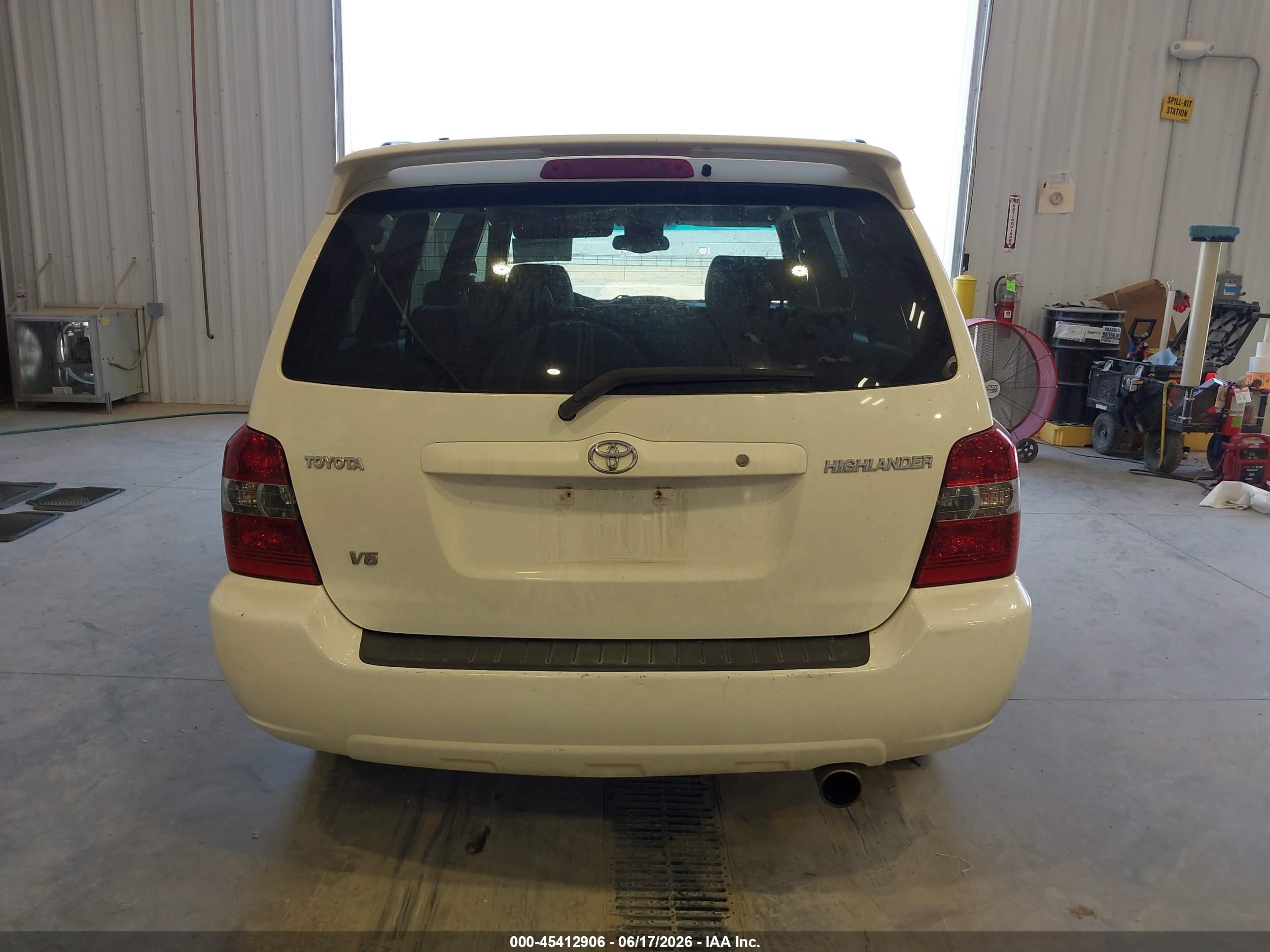 2004 Toyota Highlander Limited V6 White vin: JTEDP21A340024388