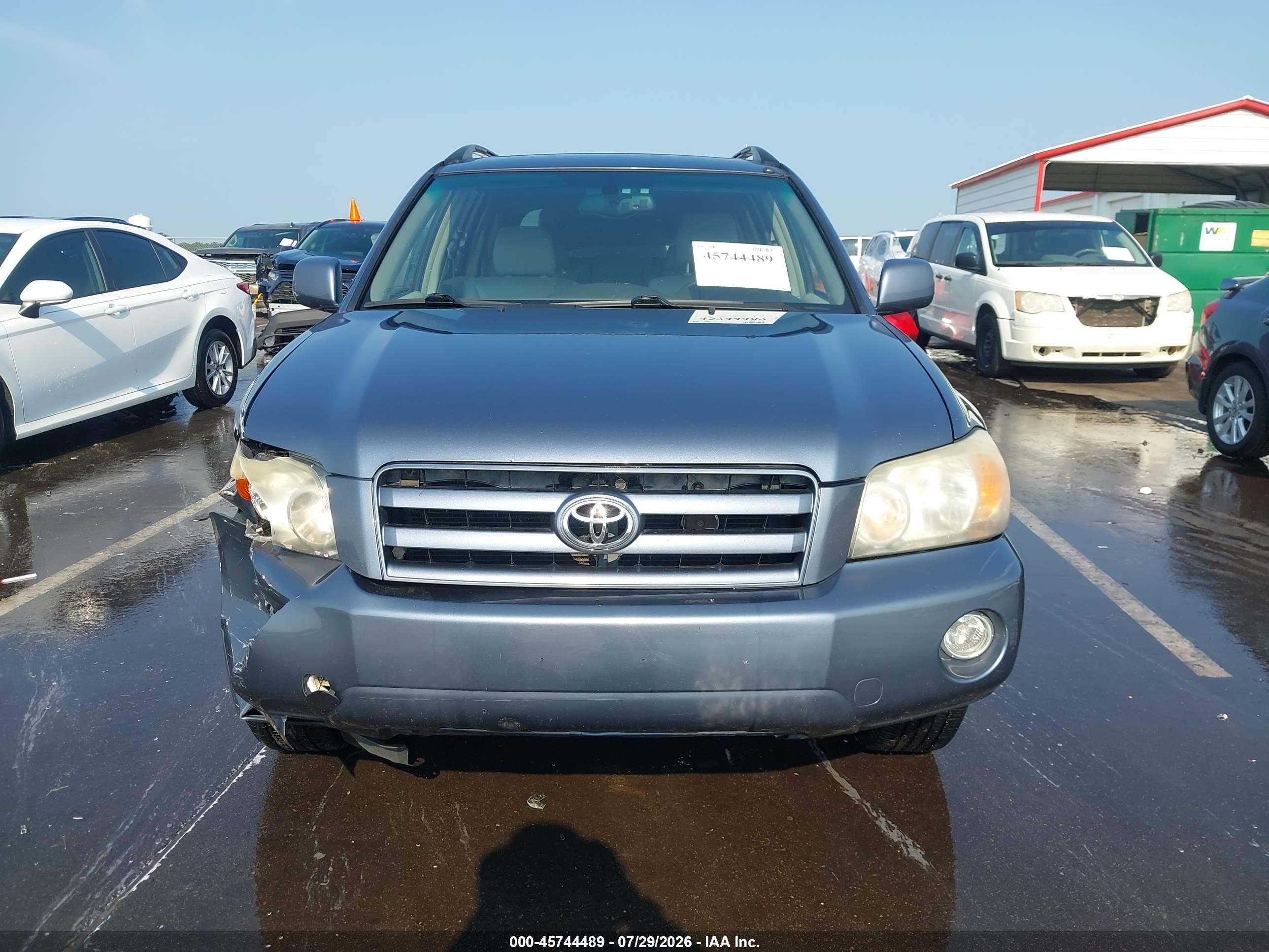 2004 Toyota Highlander Limited V6 Light Blue vin: JTEDP21A340025055