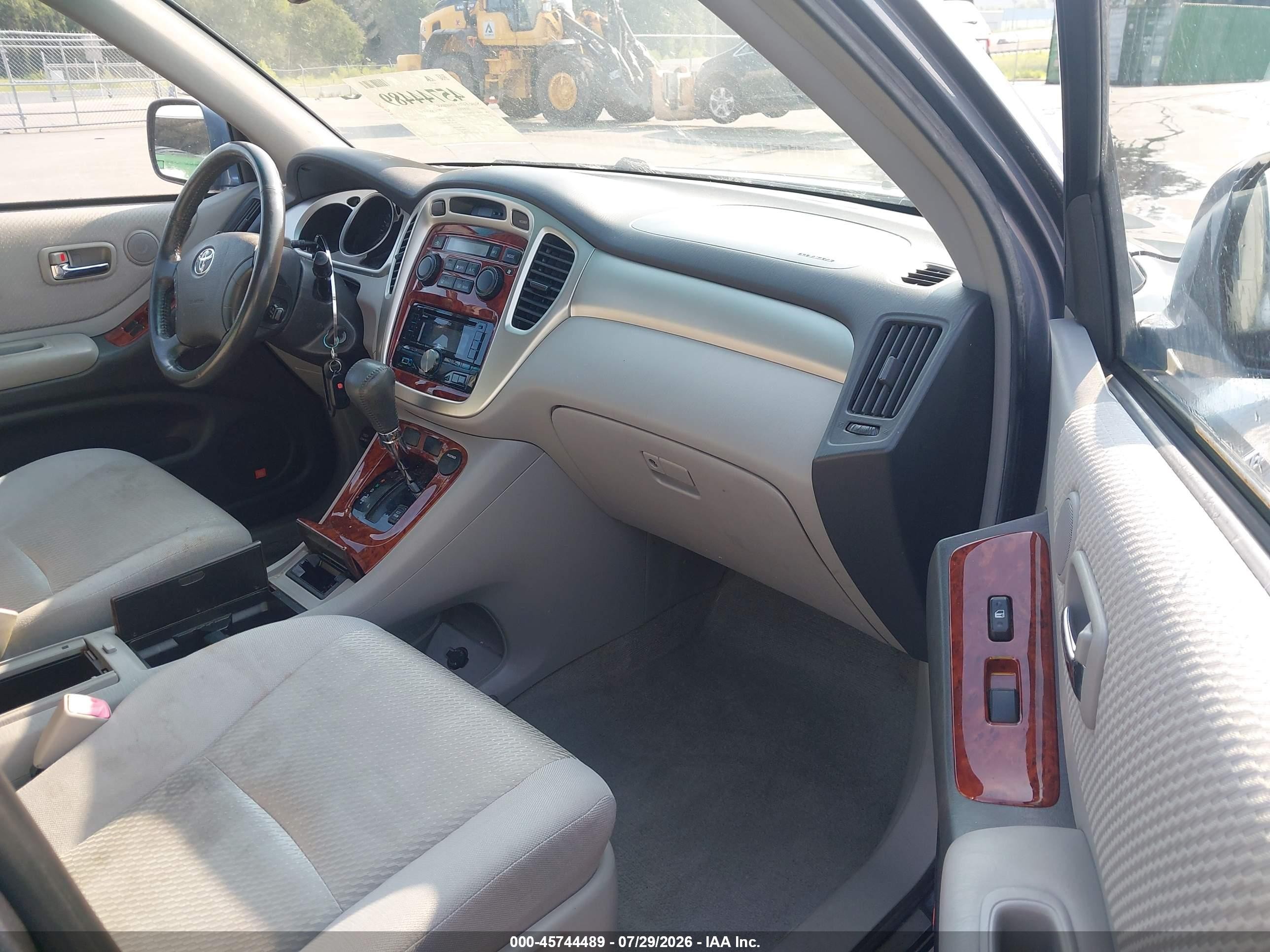 2004 Toyota Highlander Limited V6 Light Blue vin: JTEDP21A340025055