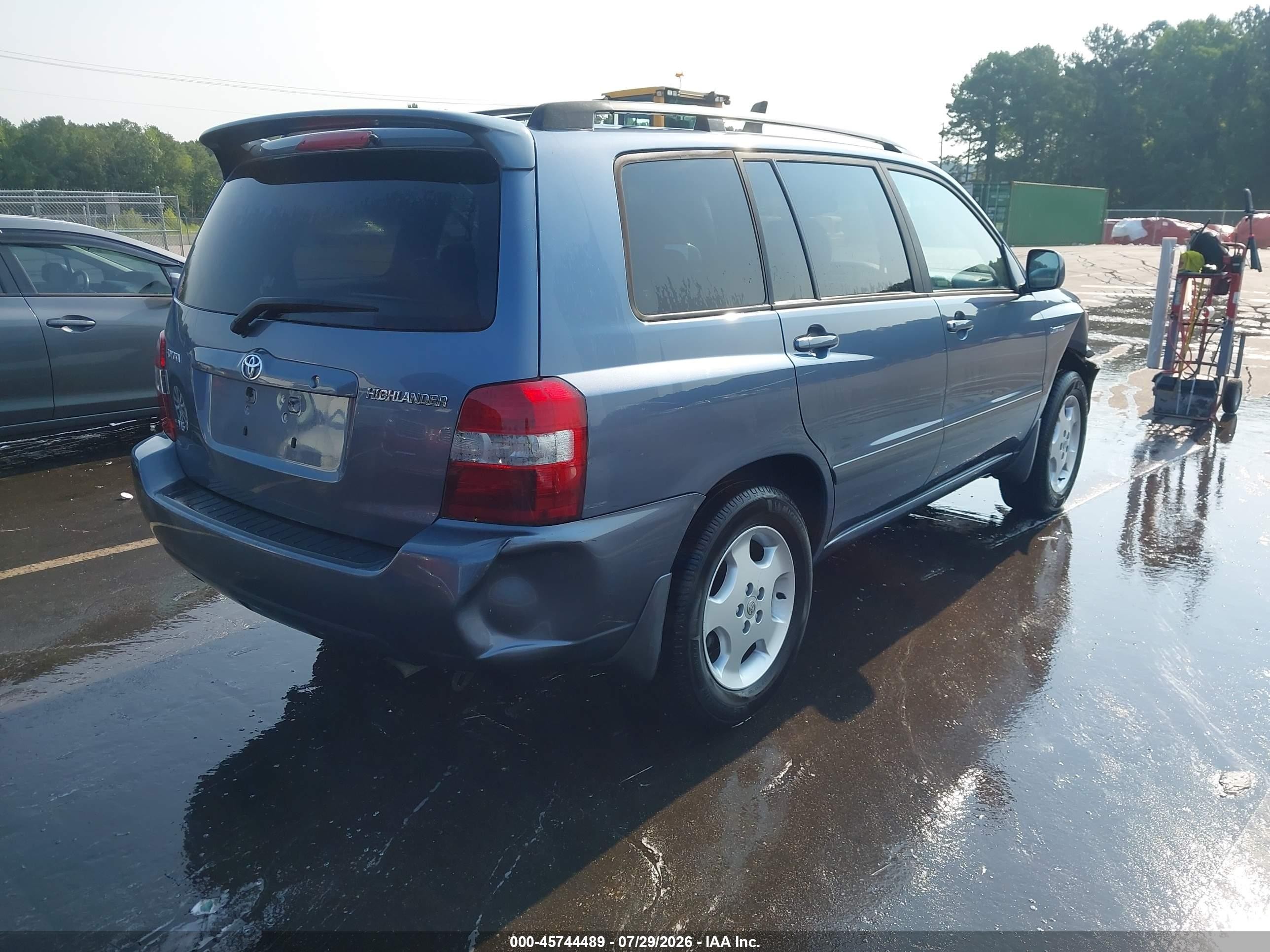 2004 Toyota Highlander Limited V6 Light Blue vin: JTEDP21A340025055