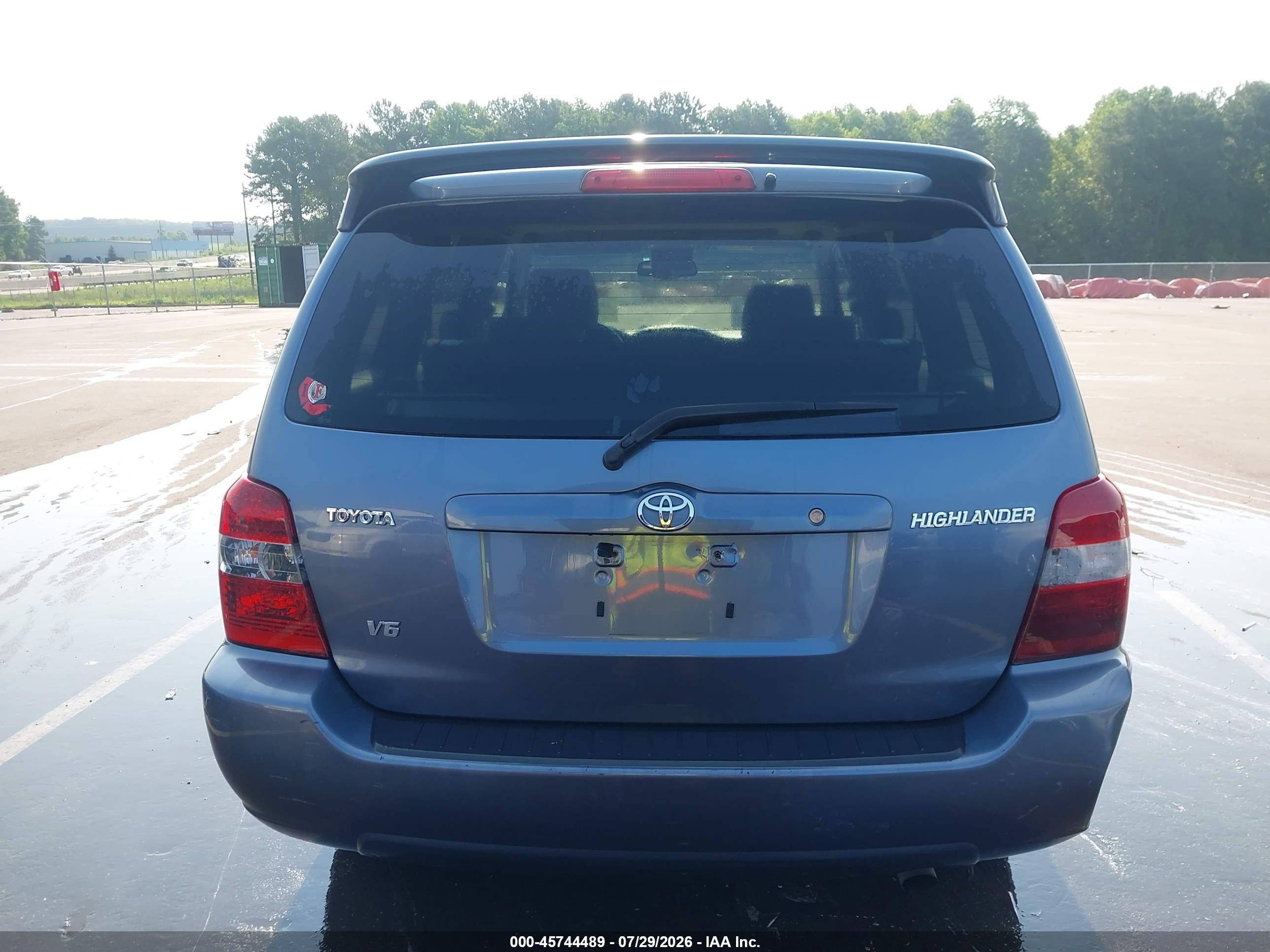 2004 Toyota Highlander Limited V6 Light Blue vin: JTEDP21A340025055