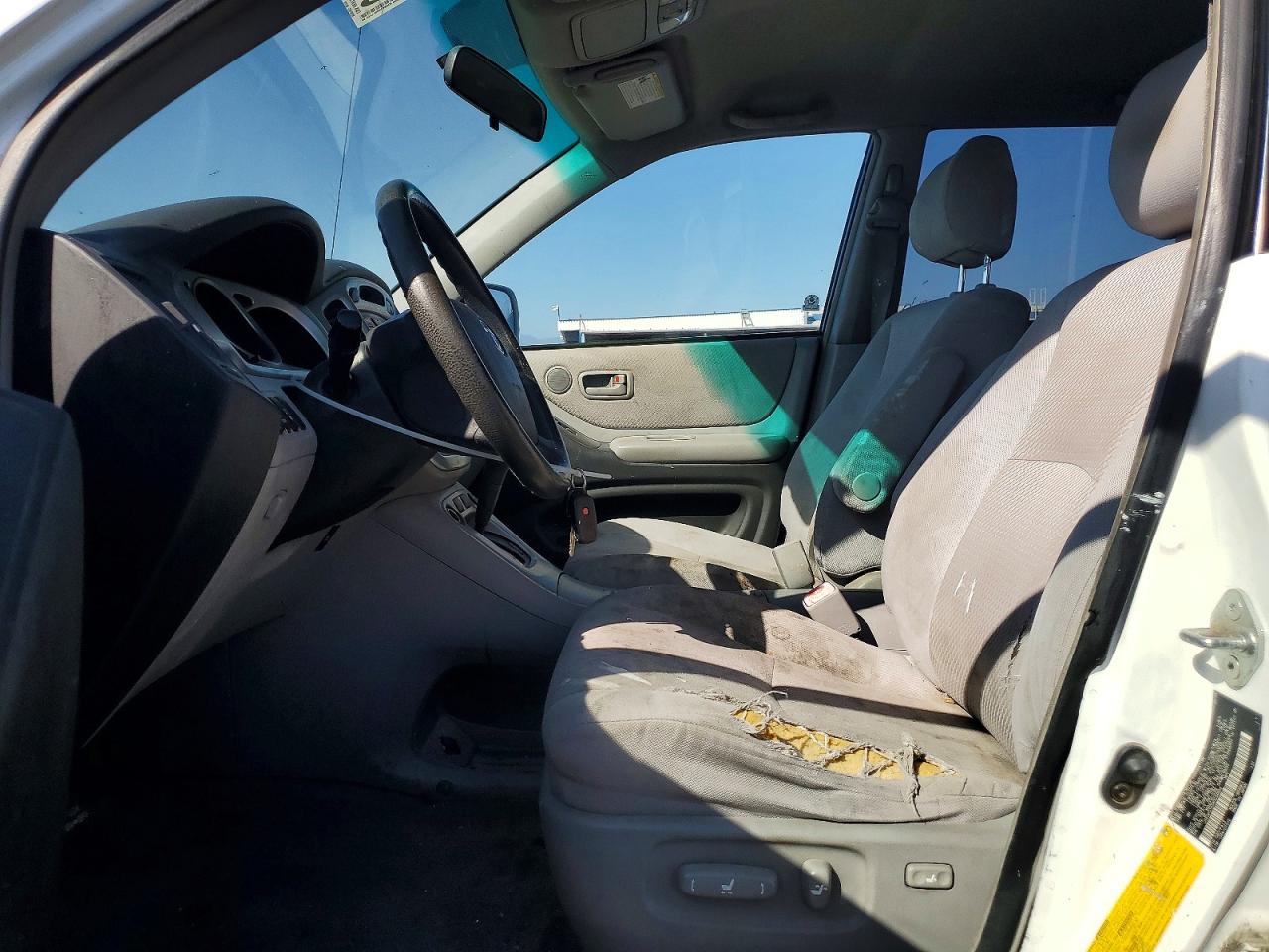 2004 Toyota Highlander Base White vin: JTEDP21A340034824