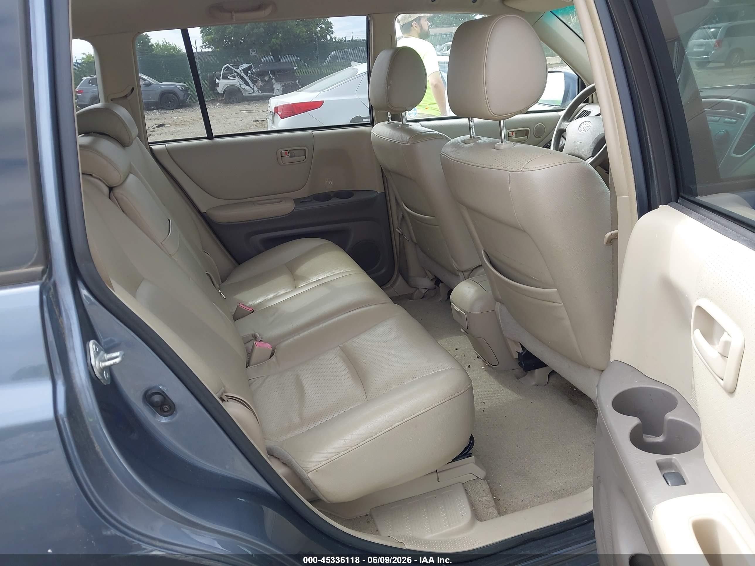 2004 Toyota Highlander V6 Light Blue vin: JTEDP21A340041403