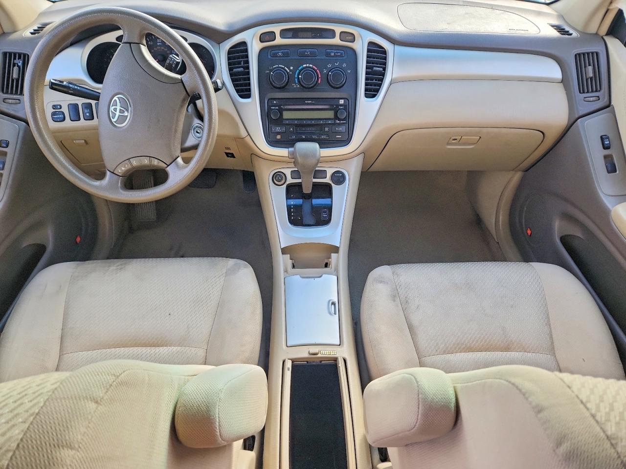 2005 Toyota Highlander Limited Cream vin: JTEDP21A350078601