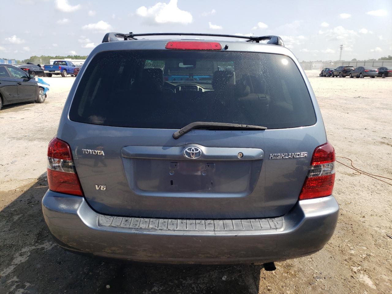 2005 Toyota Highlander Limited Blue vin: JTEDP21A350082325