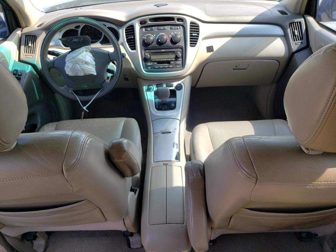 2005 Toyota Highlander Limited Blue vin: JTEDP21A350082325