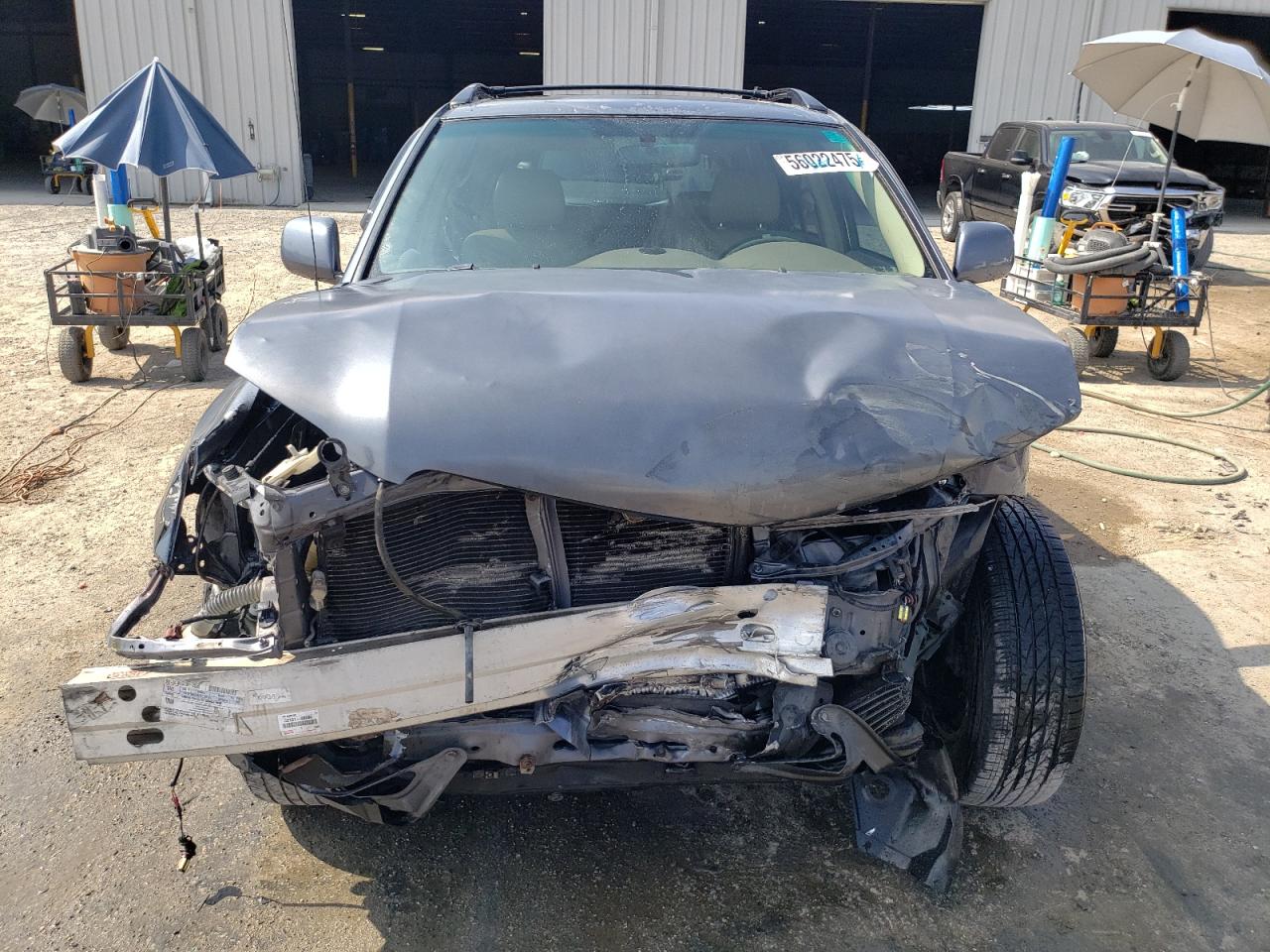 2005 Toyota Highlander Limited Blue vin: JTEDP21A350082325