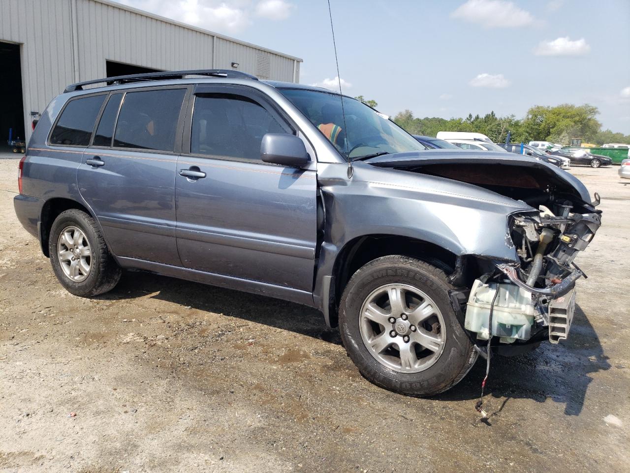 2005 Toyota Highlander Limited Blue vin: JTEDP21A350082325