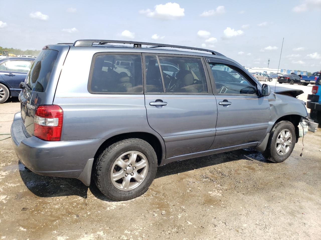 2005 Toyota Highlander Limited Blue vin: JTEDP21A350082325