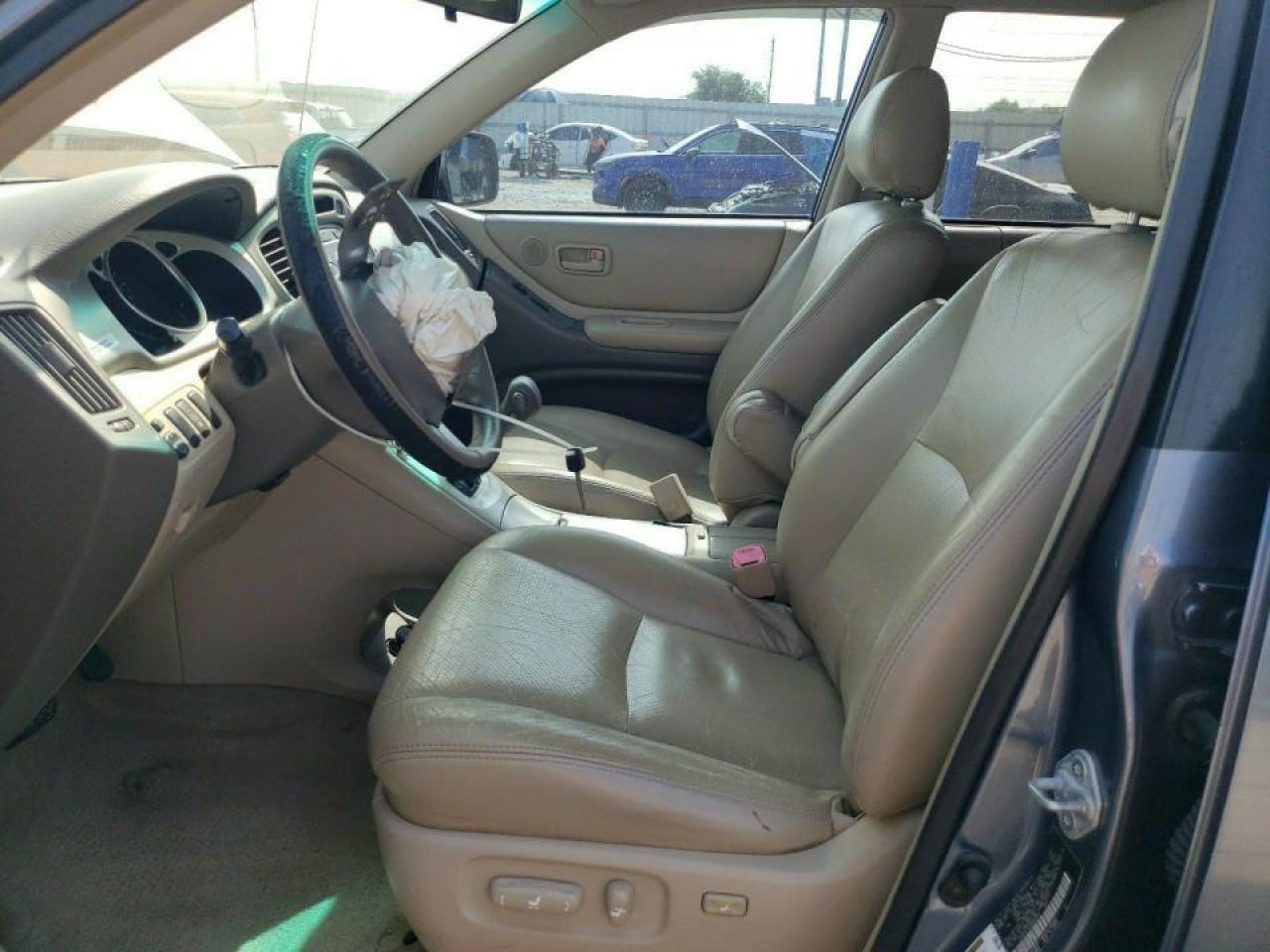 2005 Toyota Highlander Limited Blue vin: JTEDP21A350082325