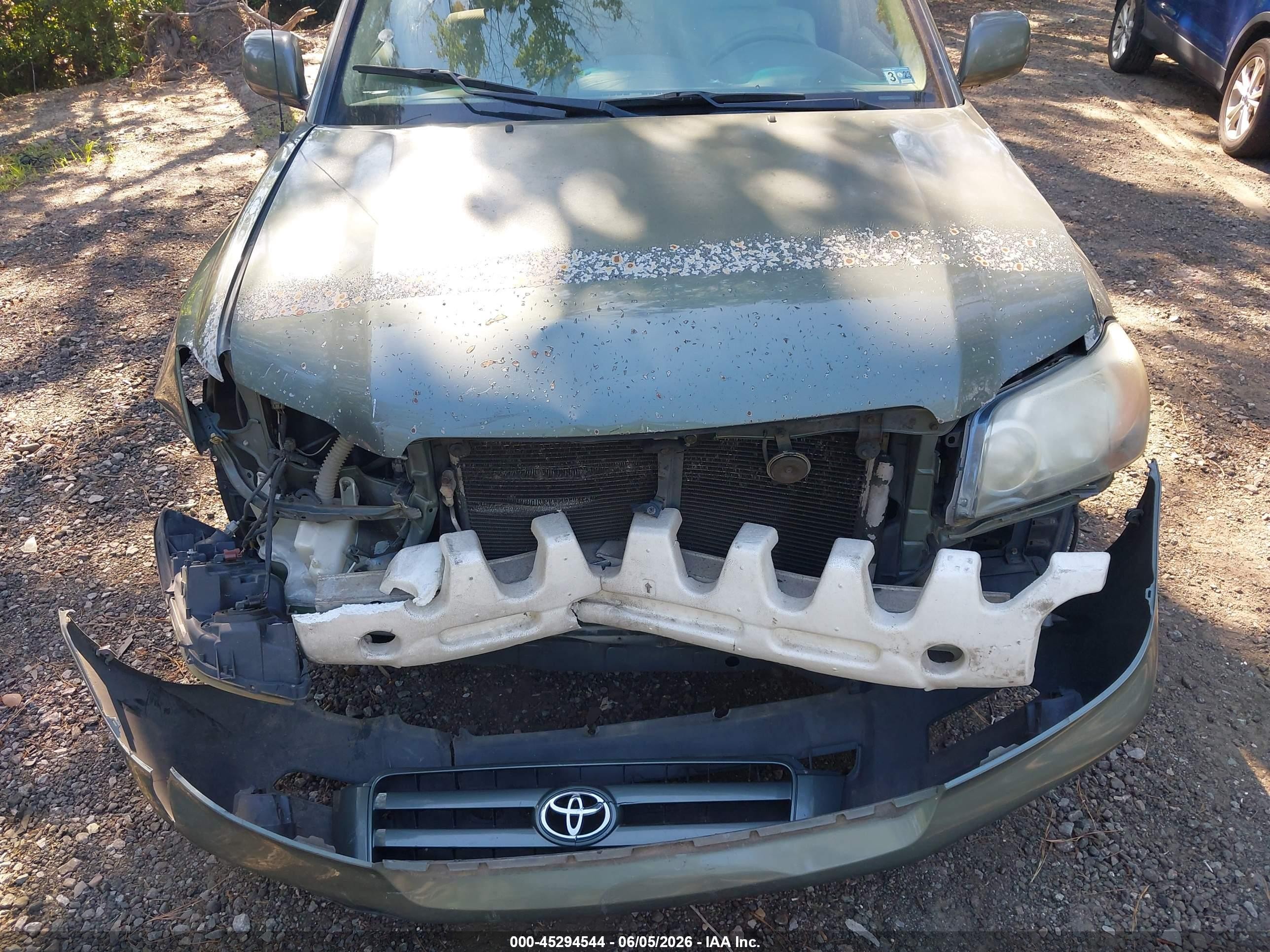 2005 Toyota Highlander V6 Green vin: JTEDP21A350082373