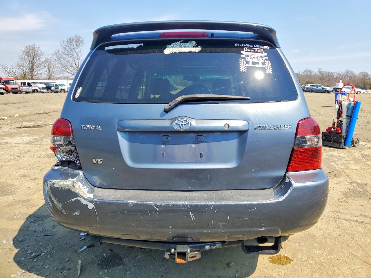 2006 Toyota Highlander Limited Blue vin: JTEDP21A360104860