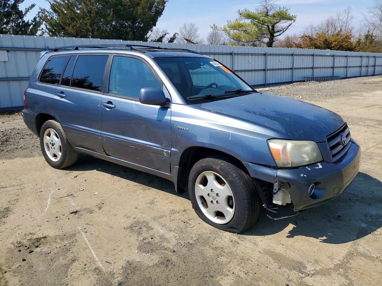 2006 Toyota Highlander Limited Blue vin: JTEDP21A360104860