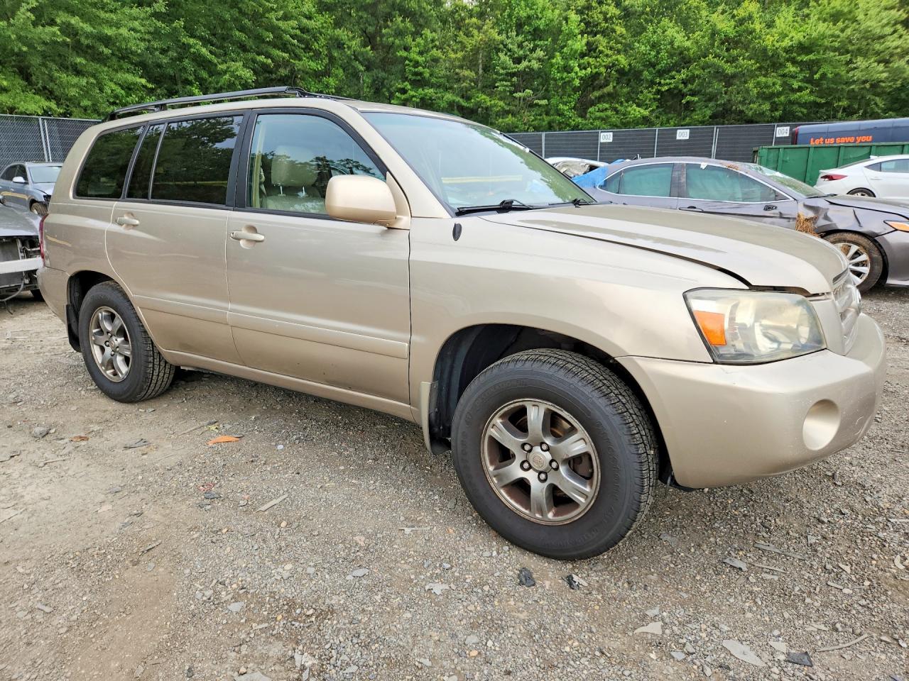 2006 Toyota Highlander Limited Gold vin: JTEDP21A360104986