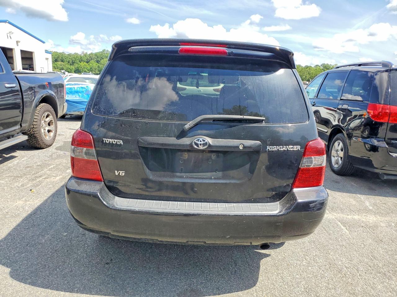 2007 Toyota Highlander Limited Black vin: JTEDP21A370127945