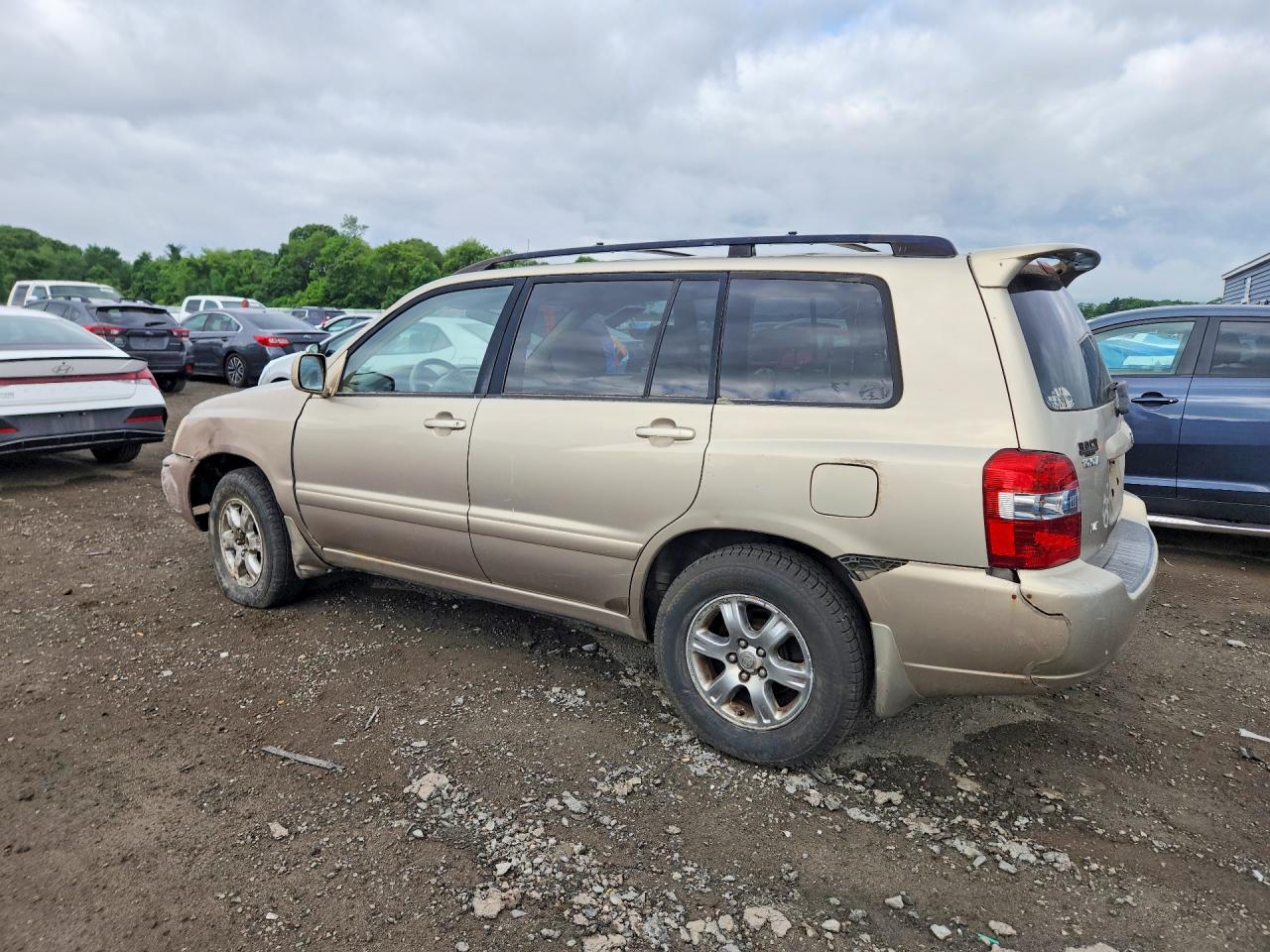 2007 Toyota Highlander Base Brown vin: JTEDP21A370138430