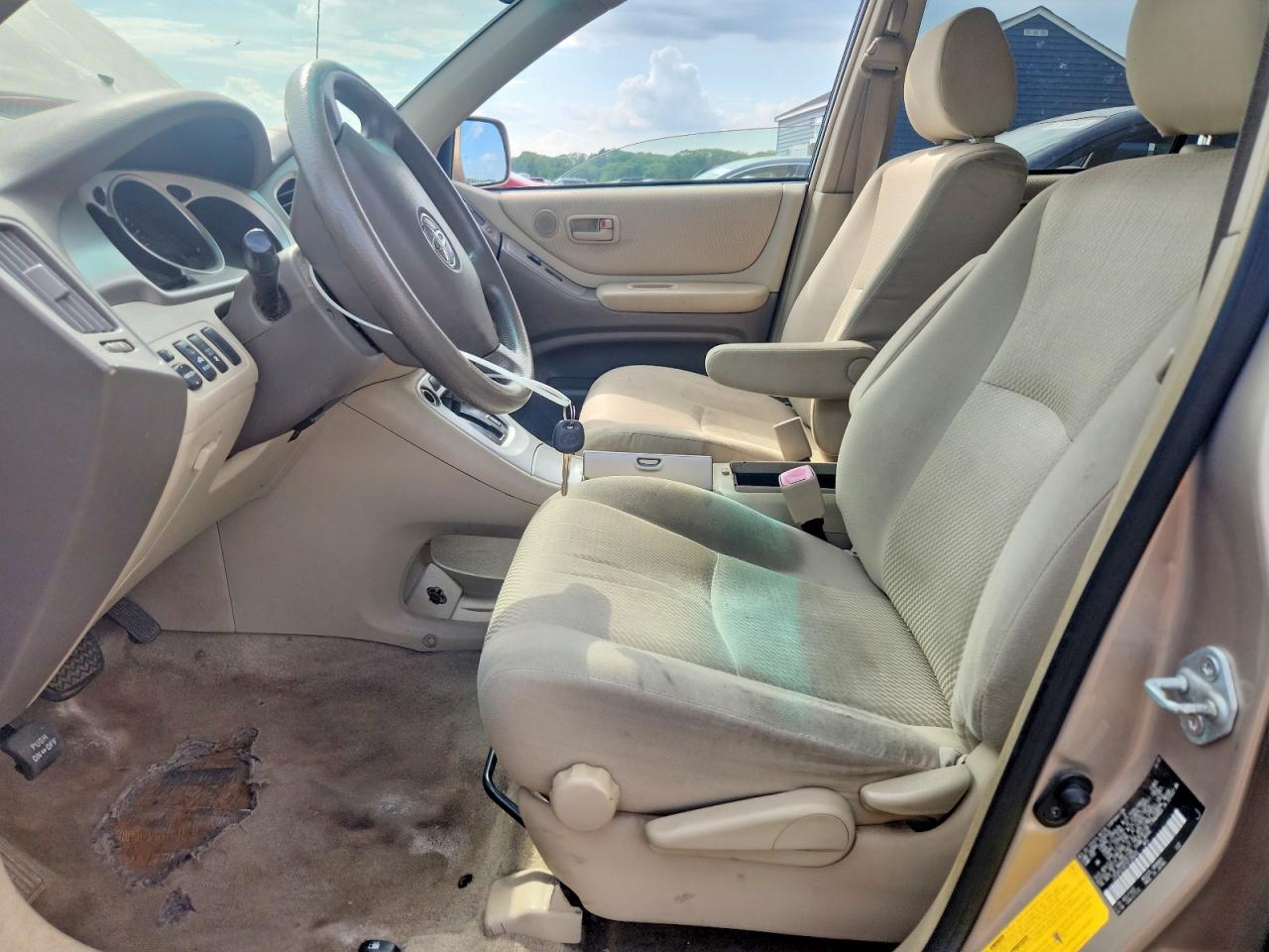 2007 Toyota Highlander Base Brown vin: JTEDP21A370138430