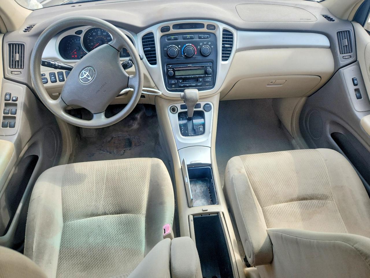 2007 Toyota Highlander Base Brown vin: JTEDP21A370138430