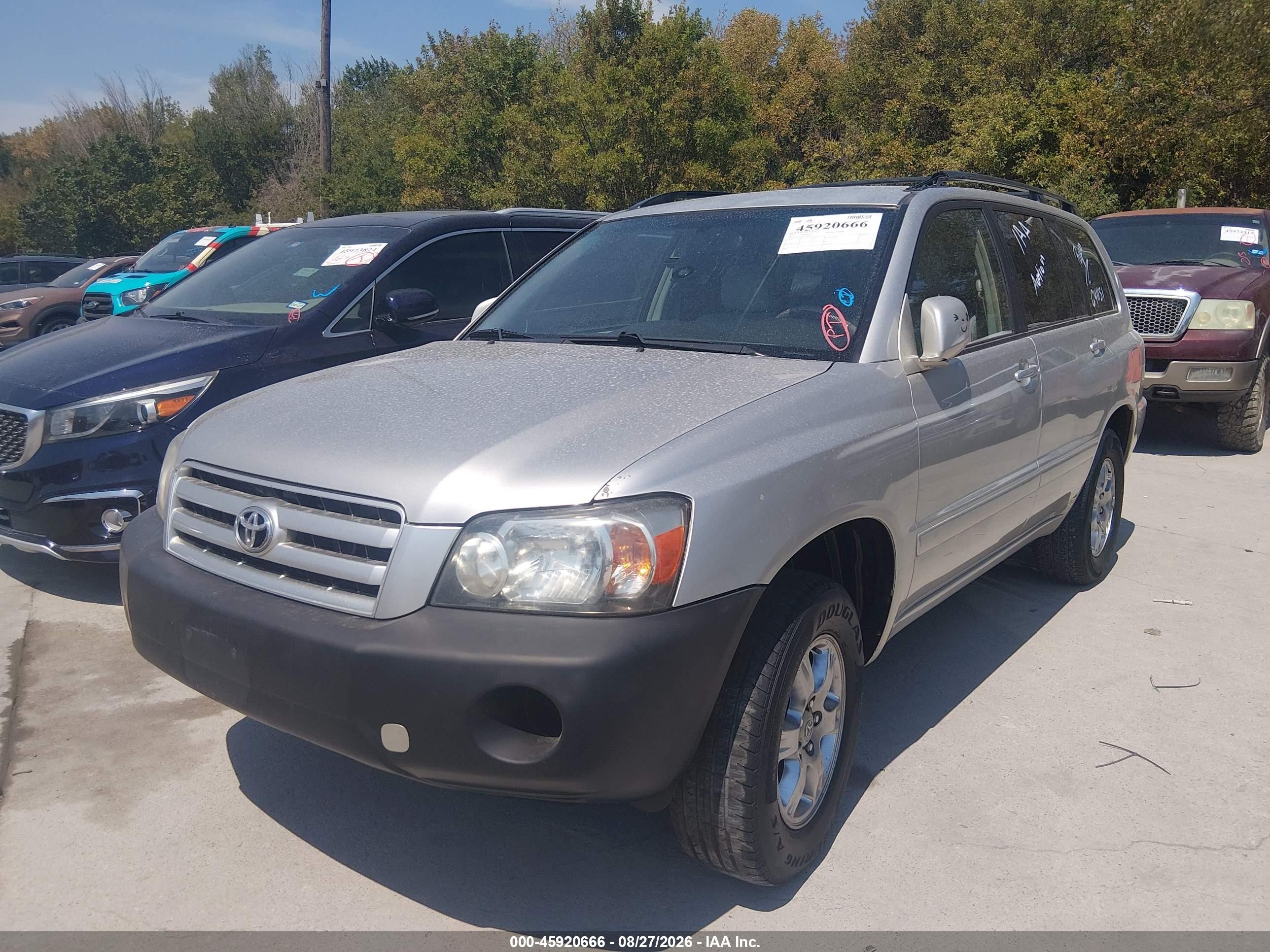 2007 Toyota Highlander   Gray vin: JTEDP21A370139044