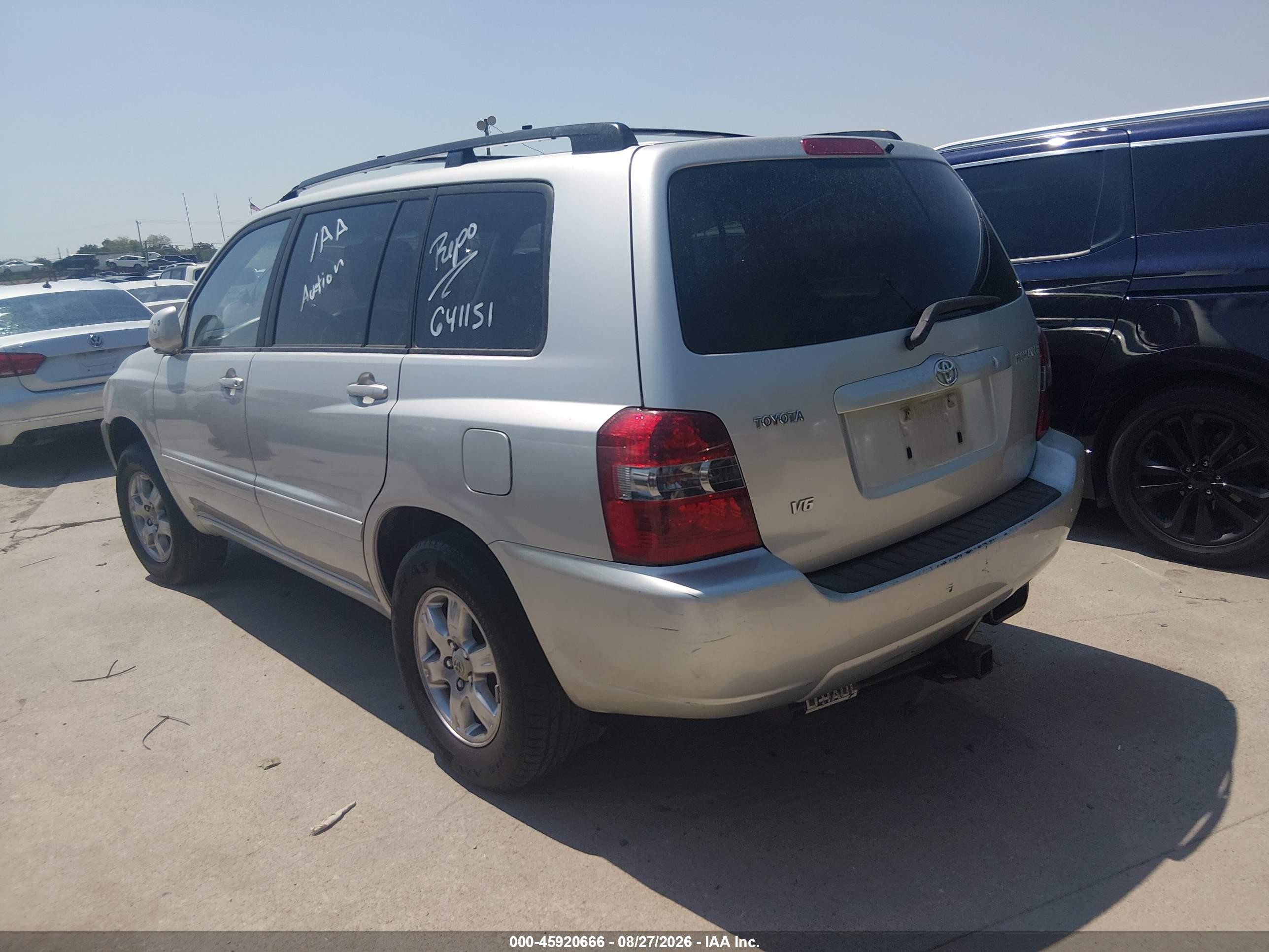 2007 Toyota Highlander   Gray vin: JTEDP21A370139044
