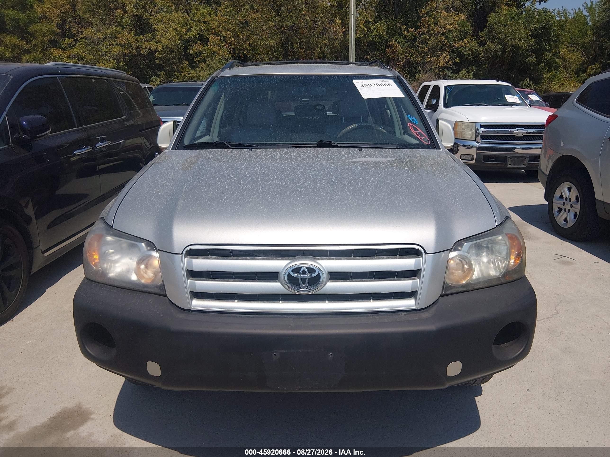 2007 Toyota Highlander   Gray vin: JTEDP21A370139044