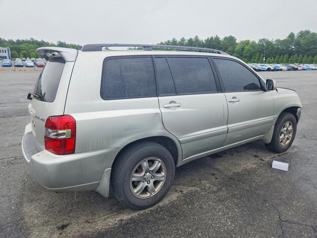 2007 Toyota Highlander Base Серебряный vin: JTEDP21A370144146