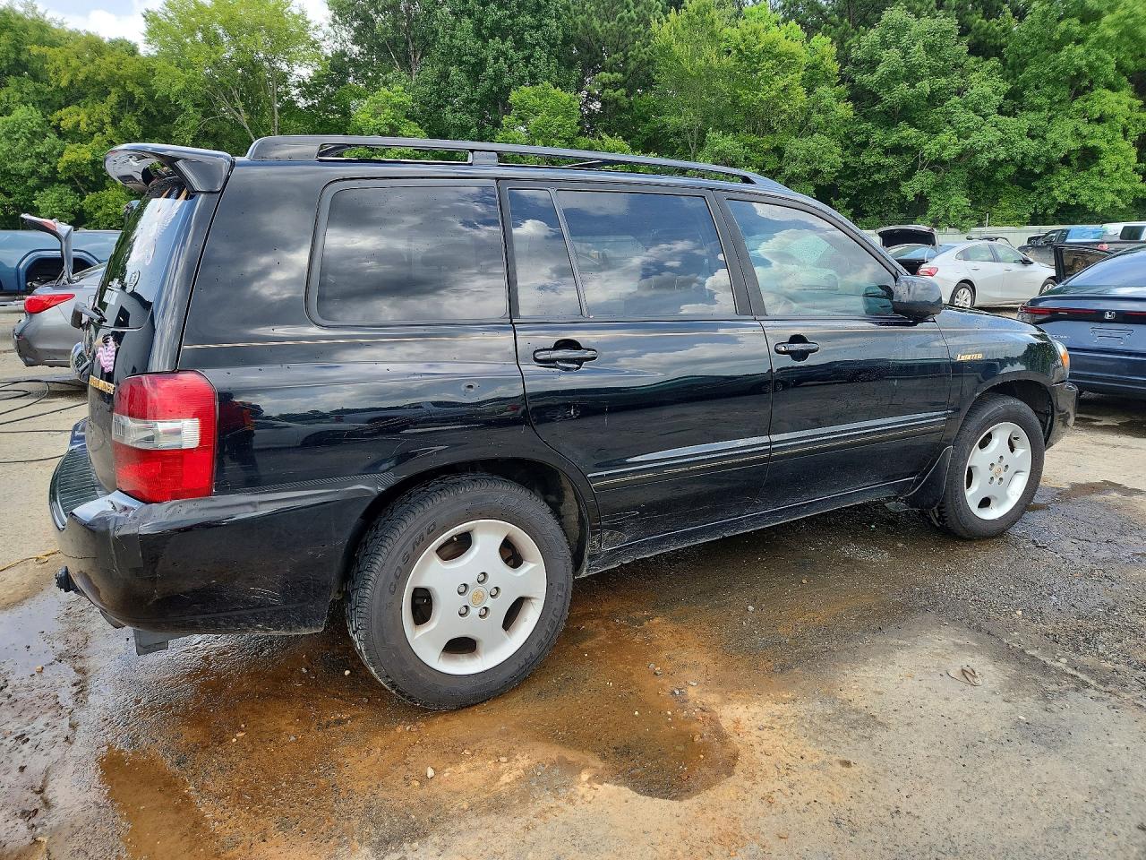 2004 Toyota Highlander Limited Black vin: JTEDP21A440003775