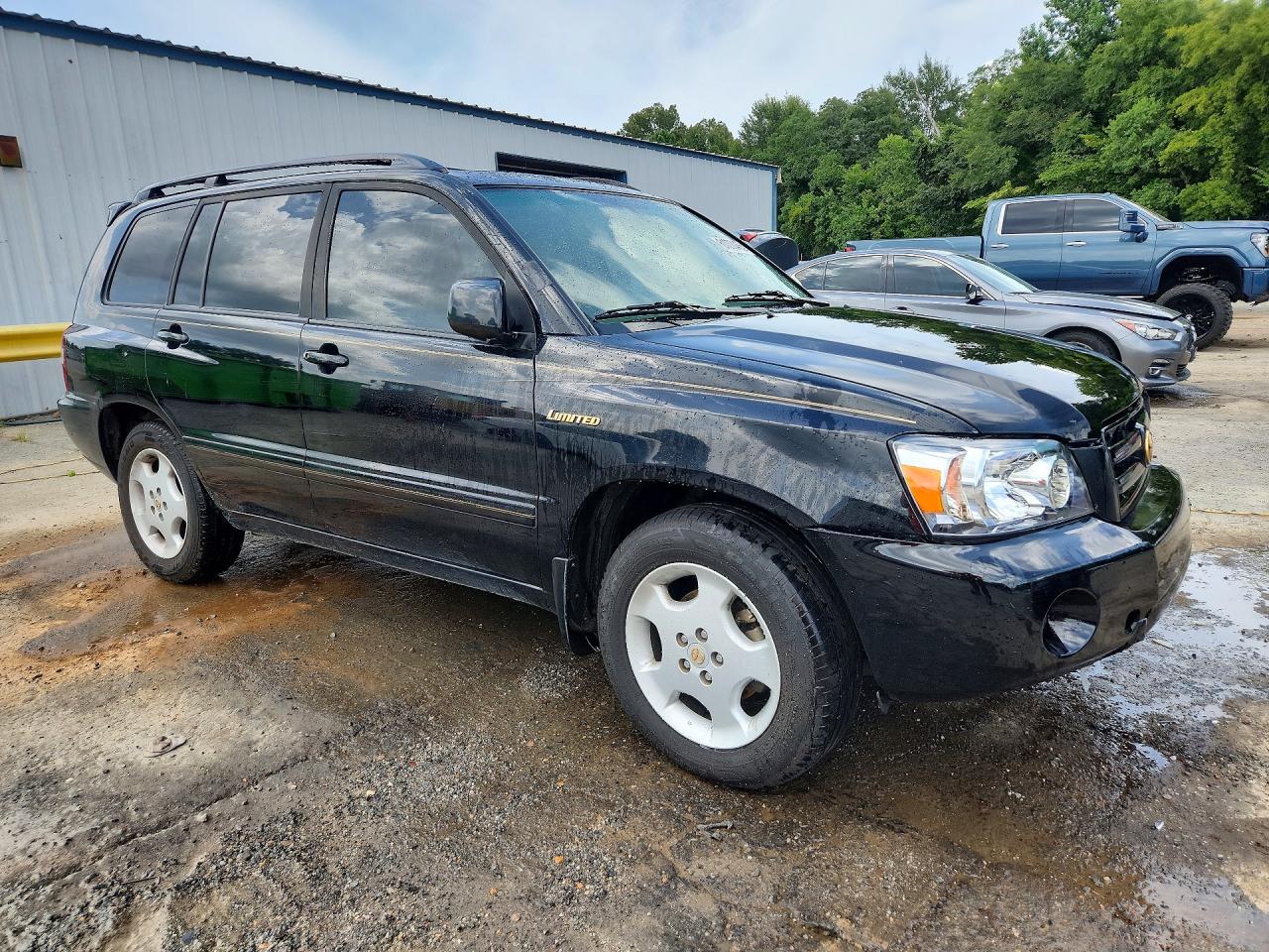 2004 Toyota Highlander Limited Black vin: JTEDP21A440003775