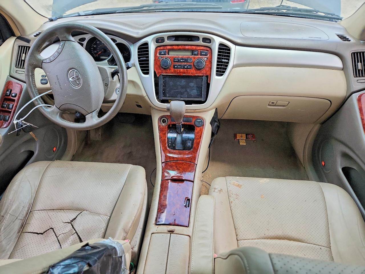 2004 Toyota Highlander Limited Black vin: JTEDP21A440003775