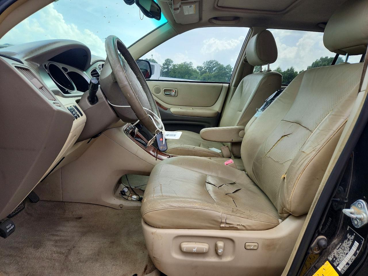 2004 Toyota Highlander Limited Black vin: JTEDP21A440003775