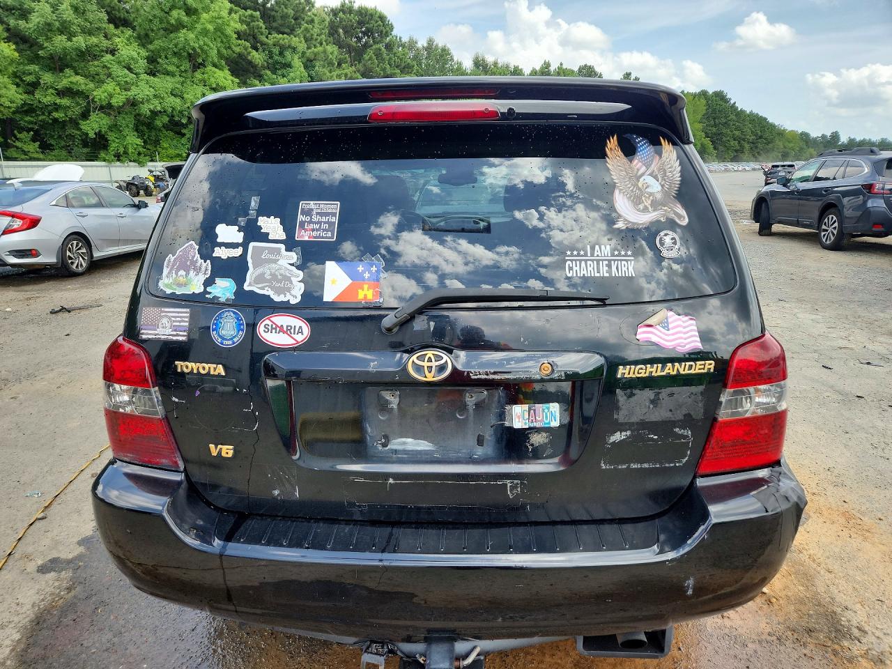 2004 Toyota Highlander Limited Black vin: JTEDP21A440003775
