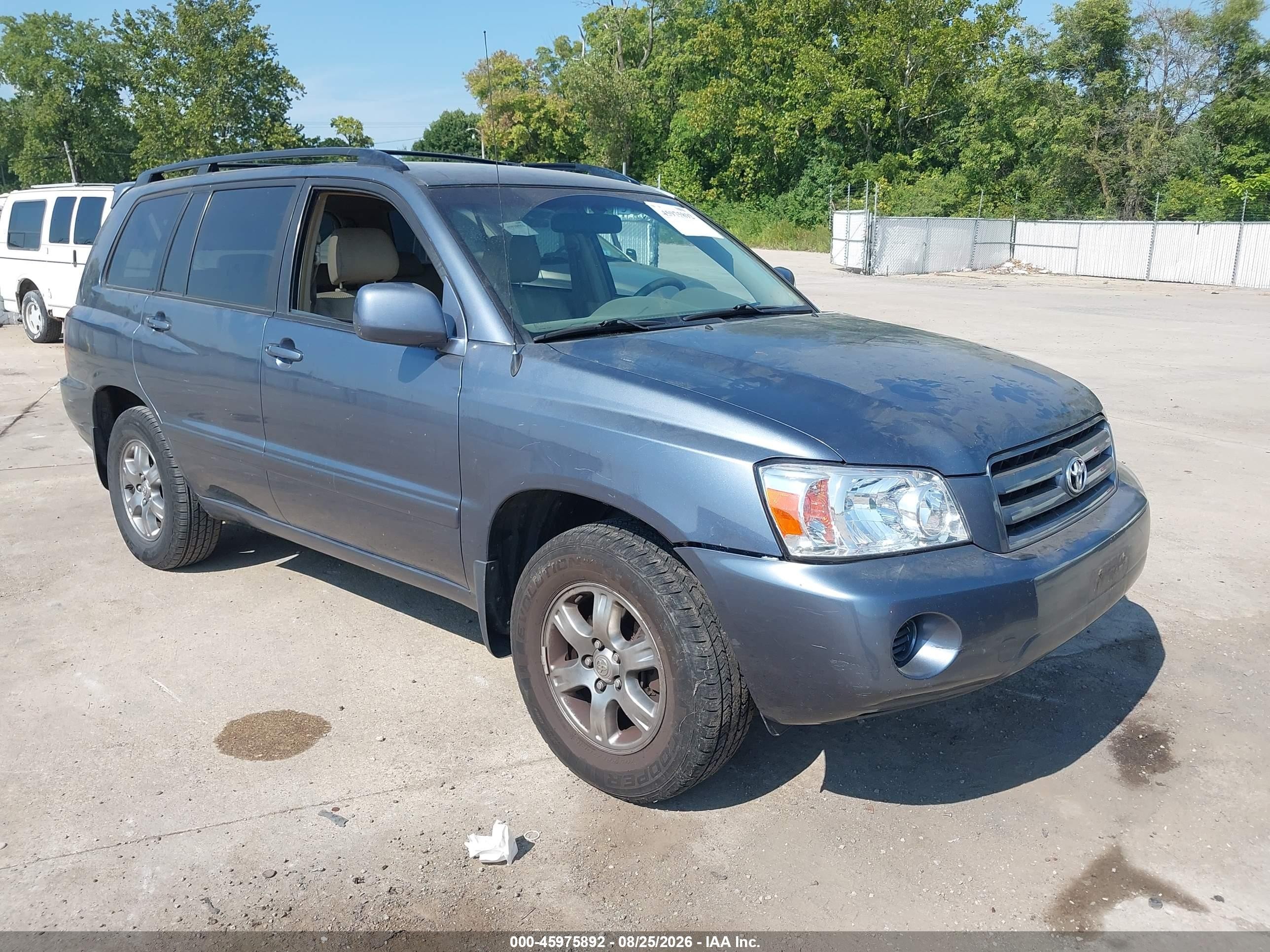 2005 Toyota Highlander V6 Синий vin: JTEDP21A450044618
