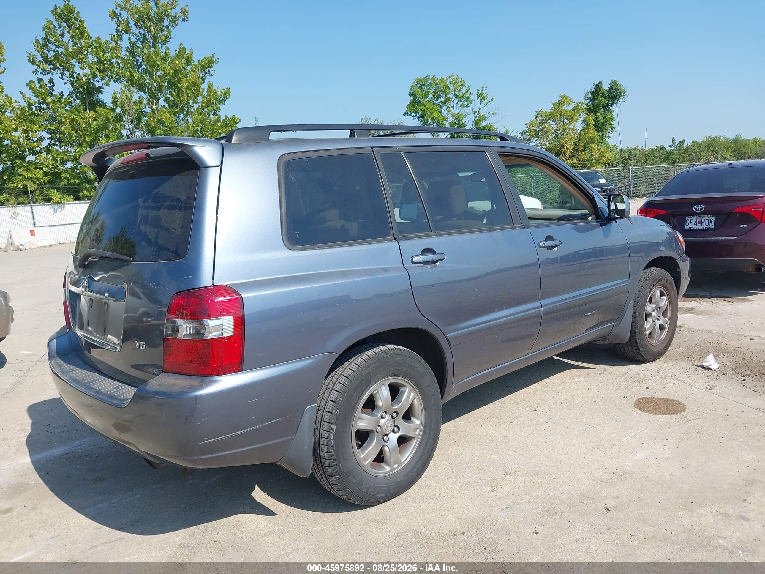 2005 Toyota Highlander V6 Синий vin: JTEDP21A450044618