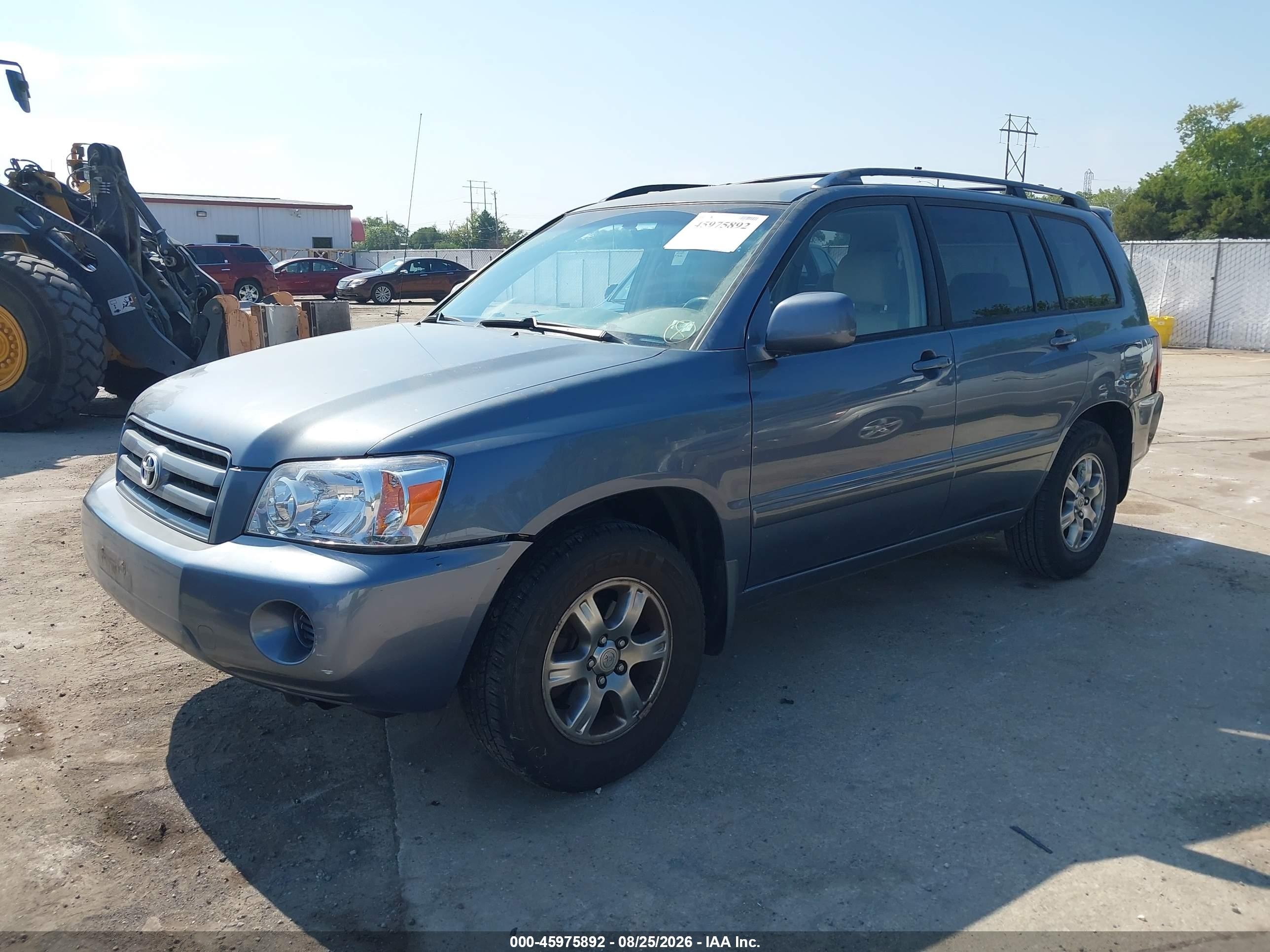 2005 Toyota Highlander V6 Синий vin: JTEDP21A450044618