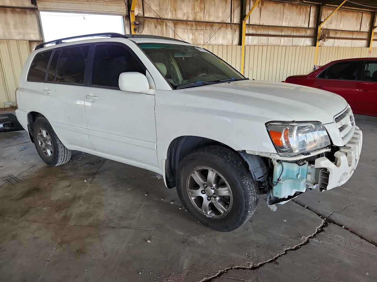 2005 Toyota Highlander Limited White vin: JTEDP21A450047258