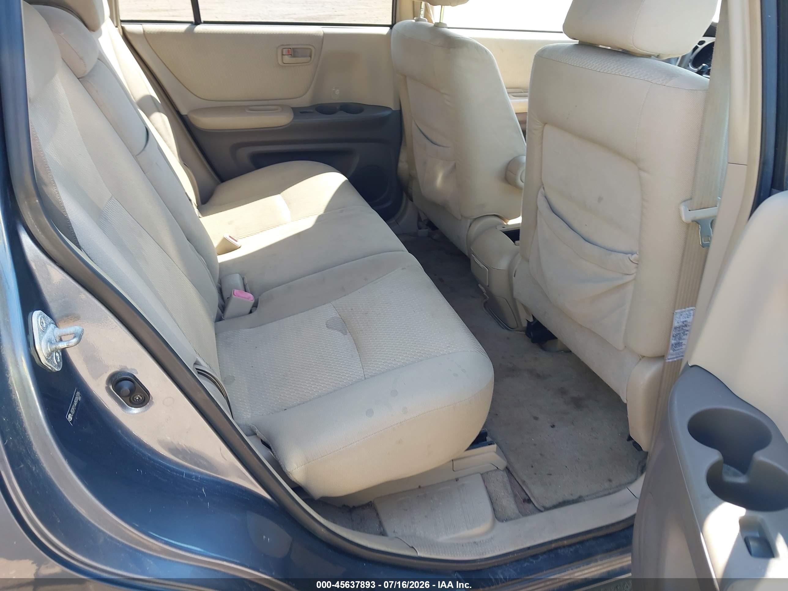 2005 Toyota Highlander V6 Blue vin: JTEDP21A450060706