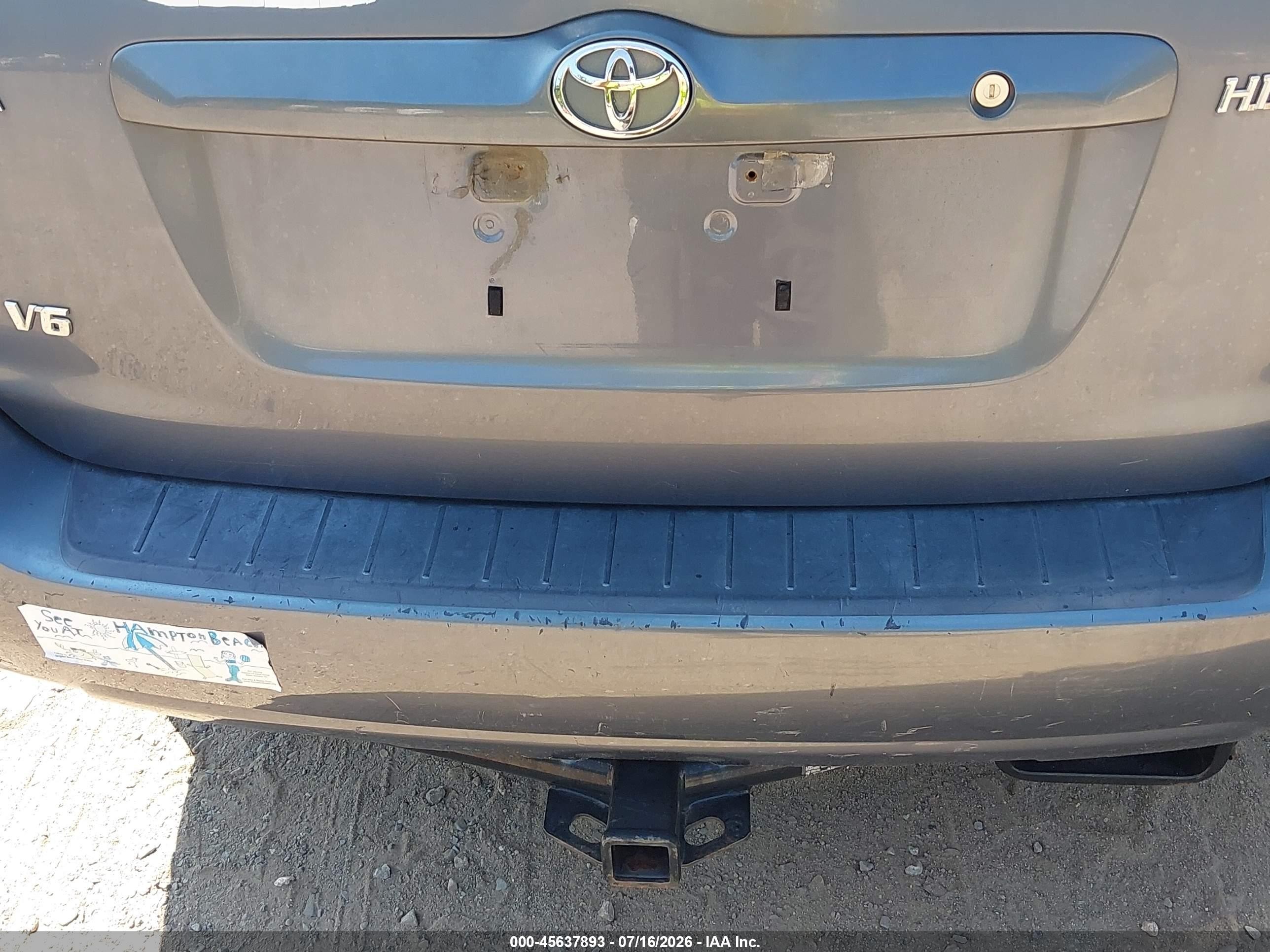 2005 Toyota Highlander V6 Blue vin: JTEDP21A450060706